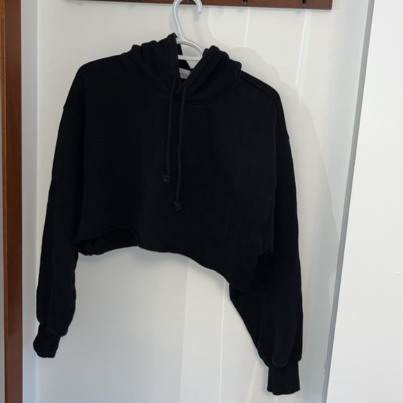 TNA cozy fleece boyfriend cropped hoodie - Picture 2 of 4